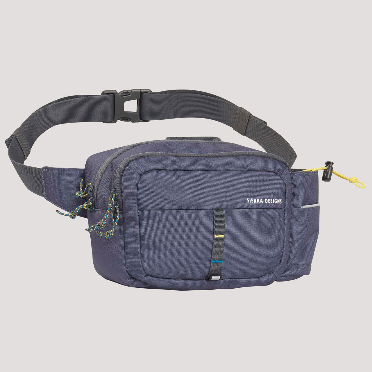 Sierra Designs Woods Quarry Waist Pack, black, front view, with waist strap