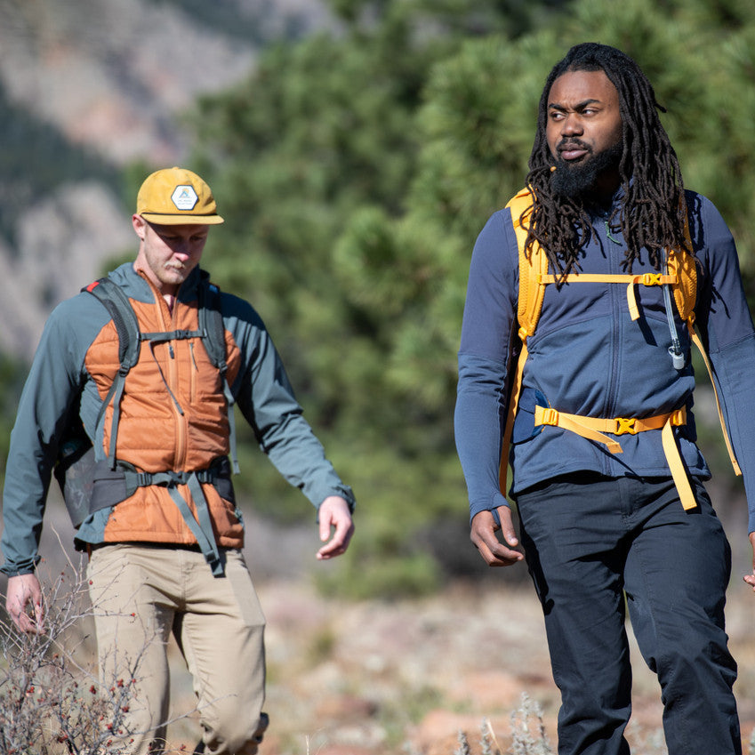 Sierra Designs Flex Trail 20-30 backpack lifestyle photo