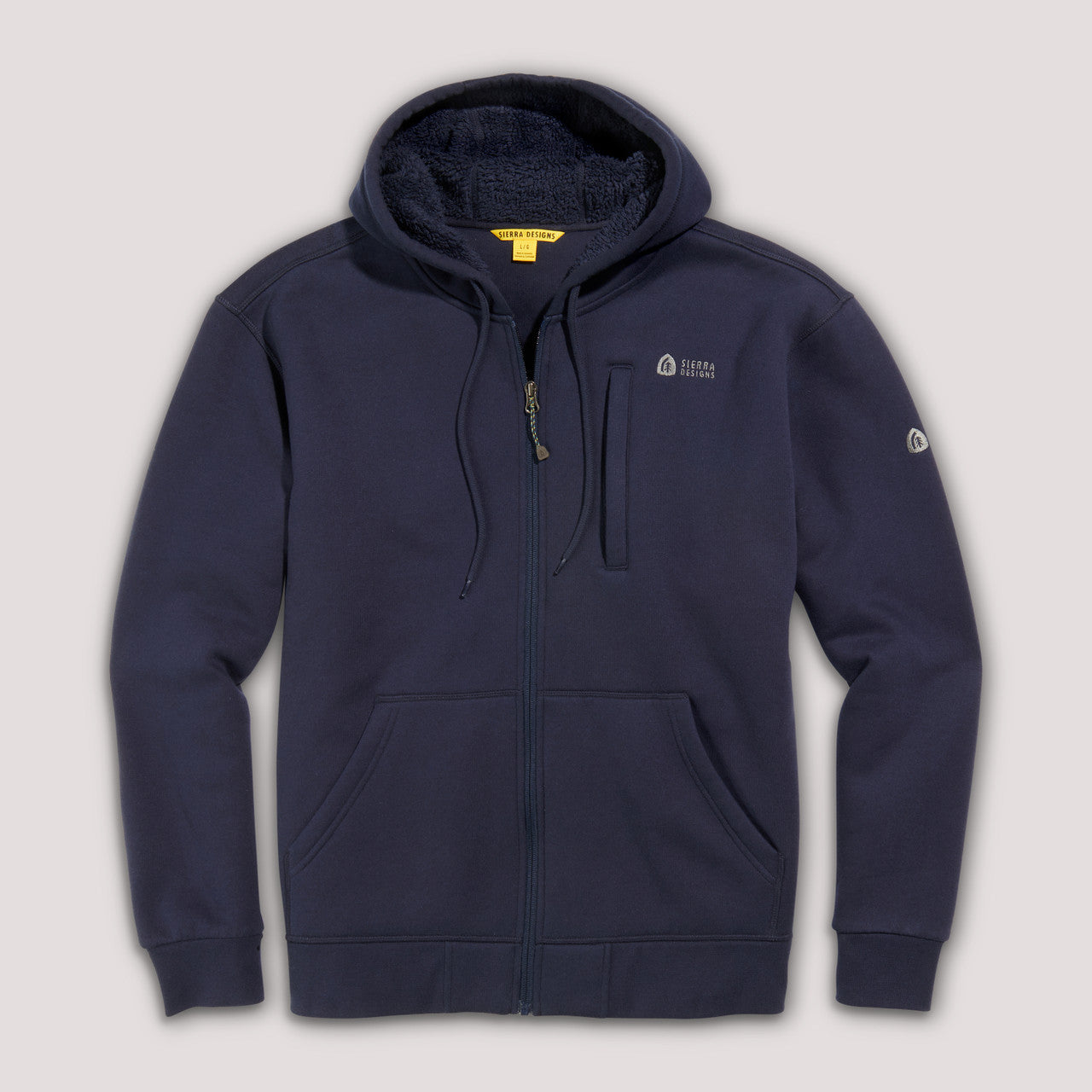 Navy - Sierra Designs Men's Angora Hoodie, front view