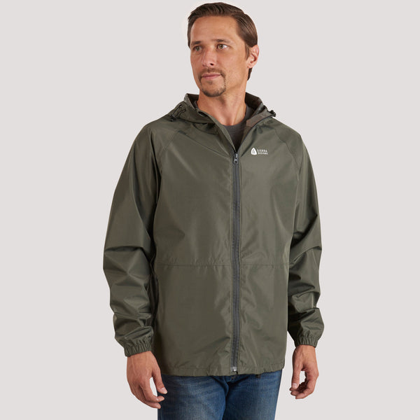 Sierra Designs Adult Packable Rain Jacket Gray